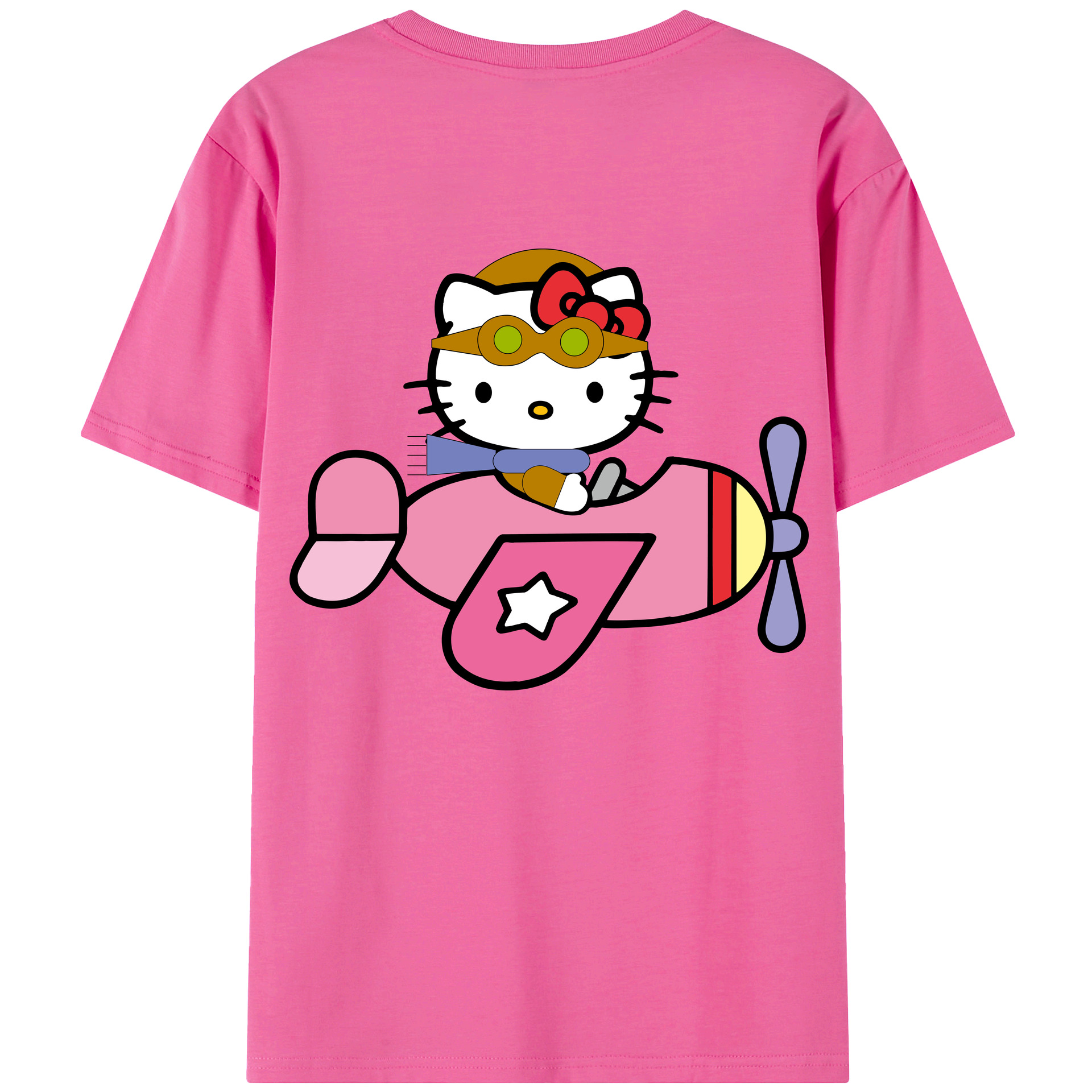 （画像用） Hello Kitty ハローキティ レディース半袖Tシャツ(バックプリント)